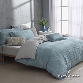 《HOYACASA 蔚來之森》300織抗菌沐光長絨棉兩用被床包組 - 雙人/加大/特大