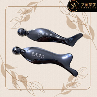 艾美莎莎💞現貨 特價 新款 美人魚滾珠刮痧按摩棒 刮痧板 眼臉部 經絡棒 刮痧按摩 滾輪刮痧 滾珠刮痧按摩棒 眼部按摩棒