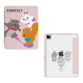 【TOYSELECT】Disney Cats And Dogs-瑪麗貓款三兄妹強悍磁吸iPad三折保護殼