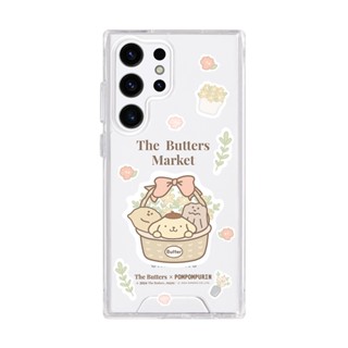 【TOYSELECT】奶油家族x布丁狗法式花籃防摔透明SAMSUNG手機殼