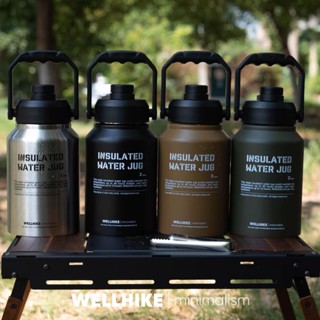 wellhike 2L不鏽鋼保溫壺 冰桶 保溫水壺 保冰桶 保冰水壺 保溫壺 露營 冰塊桶 運動水壺 不銹鋼水壺 不鏽鋼