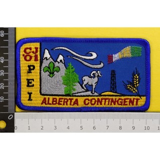 [亞伯達省(Alberta)童軍代表團-2001加拿大童軍全國大露營CJ-01(愛德華王子島/10次)-徽章制服臂章布章