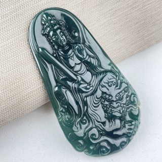 文殊菩薩 吊墜項鍊 瓜地馬拉A貨翡翠【玉我翡翠】A26287