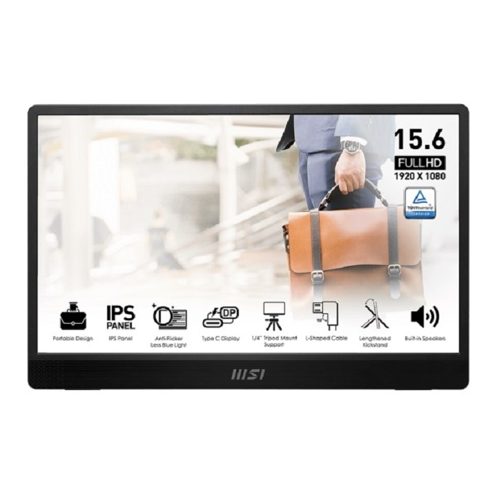 MSI 微星 15.6吋 PRO MP161 E2U 可攜式螢幕 攜帶式 顯示器 FHD/IPS/60Hz 廠商直送