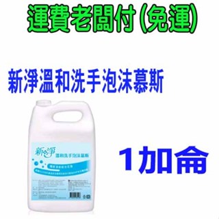 快速出貨現貨~新淨慕斯 溫和洗手泡沫慕斯 加侖 新淨洗手慕斯 宅配 免運 永豐餘 新淨溫和洗手泡沫慕斯 1加侖 洗手幕斯