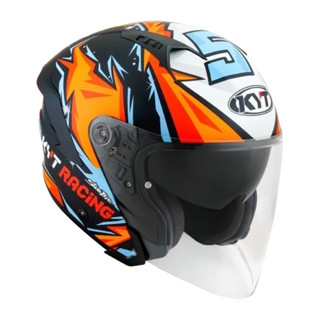 【偉倫人身部品】KYT NF-J #5 選手彩繪 半罩式安全帽 內墨片 NFJ半罩 4/3罩 通風透氣 免運 贈墨片
