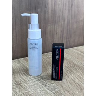 Shiseido資生堂 完美水漾潔顏油40ml 引釉艷色睫毛膏 01#黑色 4ML 全新 專櫃