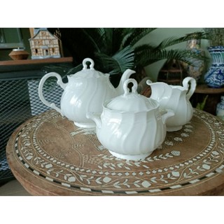 【全新】日本精品瓷器 Noritake 則武 Studio Collection 9810 茶壺 奶壺 糖罐 骨瓷三件組