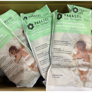 Parasol Clear + Dry™ 新科技水凝尿布2入黏貼型 體驗包 外出包