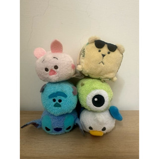 Disney tsumtsum 疊疊樂 玩偶 小豬 大眼仔 毛怪 史迪奇 唐老鴨 宇宙人 二手