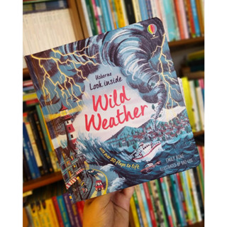 現貨非大陸版Usborne英國STEM科普繪本Look Inside Wild Weather天氣 (硬頁翻翻書)缺書店