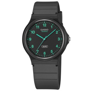 CASIO 卡西歐 / 簡約百搭 數字時標 日本機芯 橡膠手錶 黑色 / MQ-24B-8B / 33mm