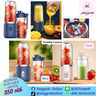 ANGGREKTW Blender Portable+Botol/Portable Juicer+Bottle