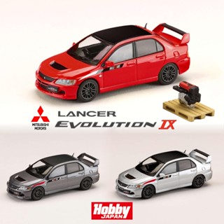 (竹北卡谷)附引擎模型! Hobby Japan 1/64 三菱 Lancer EVO IX 9代 [JDM塗裝版]