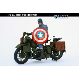 【玩具他爸】現貨 ZY TOYS - 1/6模型，二戰美軍摩托車(可搭美國隊長)