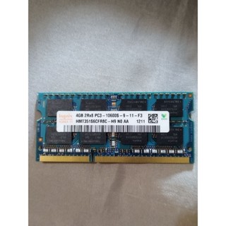 海力士 SK HYNIX DDR3 1333／10600S 4G 筆電記憶體