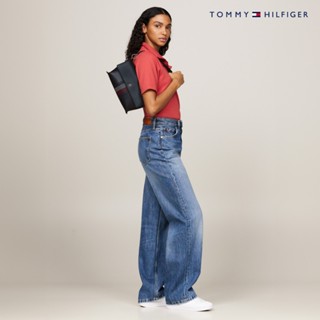 [Tommy Hilfiger]經典 TH Monogram 單肩包 藍色