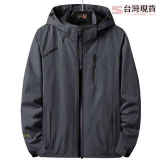 【臺灣現貨】L-7XL大尺碼保暖衝鋒衣 秋冬款細毛絨防風防水衝鋒外套 中厚款騎車外套 連帽外套 可拆卸帽男生外套 登山服