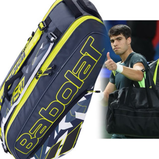 【威盛國際】BABOLAT PURE AERO RH6 6支裝 網球拍袋 (兩隔層) 大球袋 Alcaraz同款
