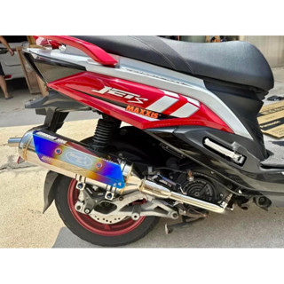 🔥全館免運費🔥🥷WS武魂動力🥷SYM三陽JET、JETS、JETSR、FIGHTER六代排氣管合法管認證管加速管白鐵黑鐵