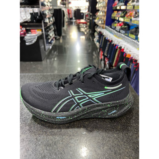 ASICS GEL-NIMBUS 26 男款 正常楦 緩衝型 慢跑鞋 1011B794-004 黑螢光綠