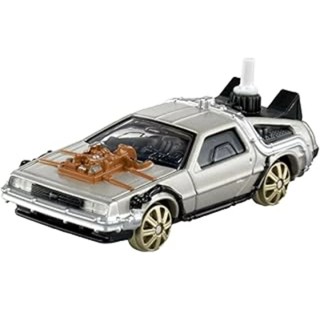 多美Tomica Premium 無極限 回到未來Part3 時光機 鐵道車輪裝版 豬帽子模型玩具