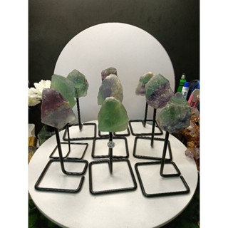 224-千層螢石，綠螢，紫螢，棒棒糖螢石，隨機出貨