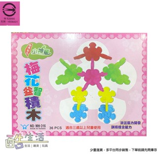 小神童 梅花骨牌積木177-316 梅花片 臺灣製 梅花益智積木 36片 腦力開發 早教學齡前益智幼教教具 酷生活