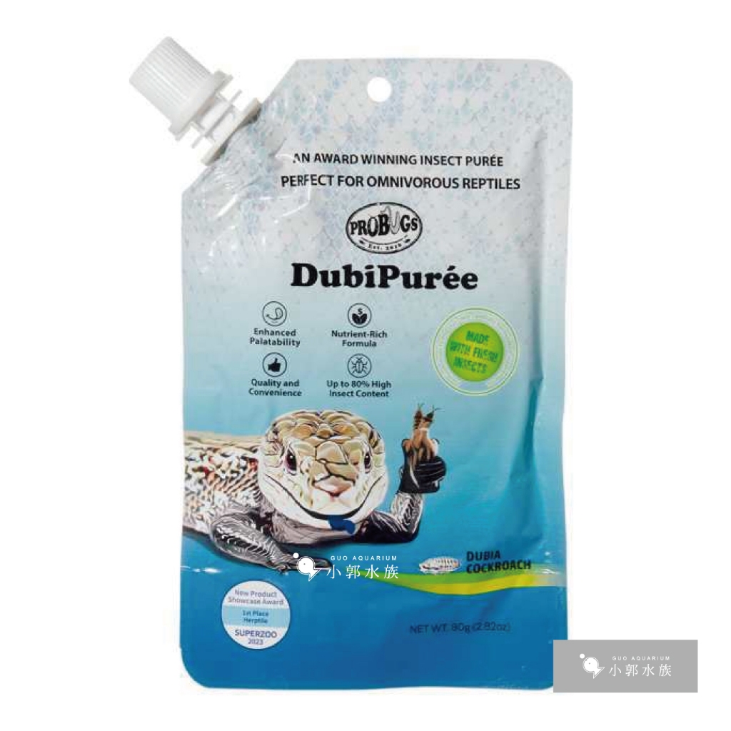 小郭水族-PROBUGS【守宮、鬆獅蜥、藍蛇蜥凝膠80g/蟲泥/幼體/營養膏/蜥蜴飼料/肥尾守宮/睫角守宮】飼料 軟膏