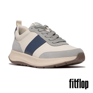 【FitFlop】男 F-MODE FLOW MENS 異材質厚底休閒鞋-11-15001 - 藍米