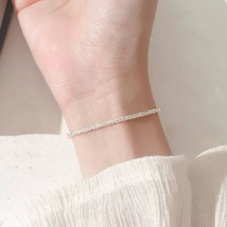 心飾Acc🇰🇷快速出貨「韓系簡約S925純銀閃耀滿天星手鏈 s925純銀 滿天星腳鍊 純銀腳鍊 腳鏈 正生 手鍊