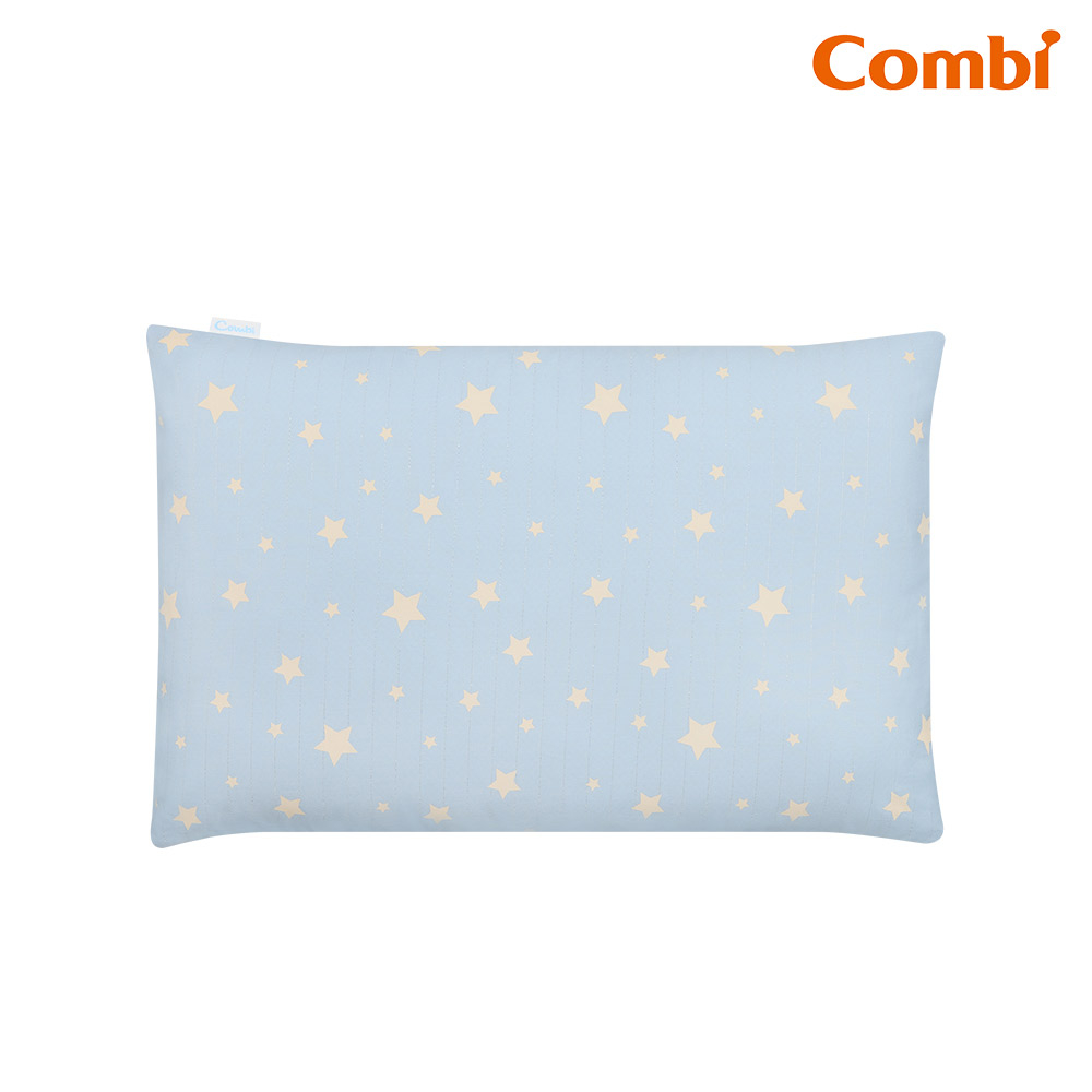 Combi康貝Ag+pro銀離子抗菌水洗棉枕 -幼童枕(星星藍/星星粉)【金寶貝】嬰兒枕