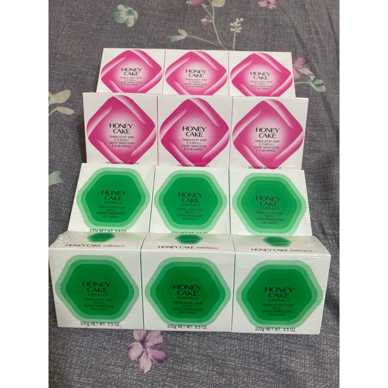 現貨！日本製 SHISEIDO資生堂 翠綠蜂蜜香皂 潤紅蜂蜜香皂 100g