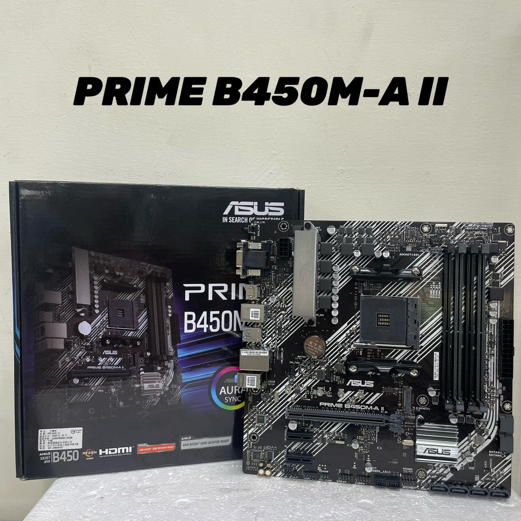 近全新⚡ 華碩 PRIME B450M-A II (盒裝) 主機板 ⚠️無擋板 #AMD B450 #AM4
