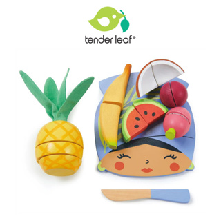 美國【Tender Leaf】熱帶水果切切樂 木質玩具 木製玩具 兒童玩具 扮家家酒玩具 ｜翔盛國際baby888