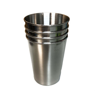 Mountneer 山林 11EC01 攜帶式不銹鋼杯組(4入) 附收納袋 水杯 11EC01-F