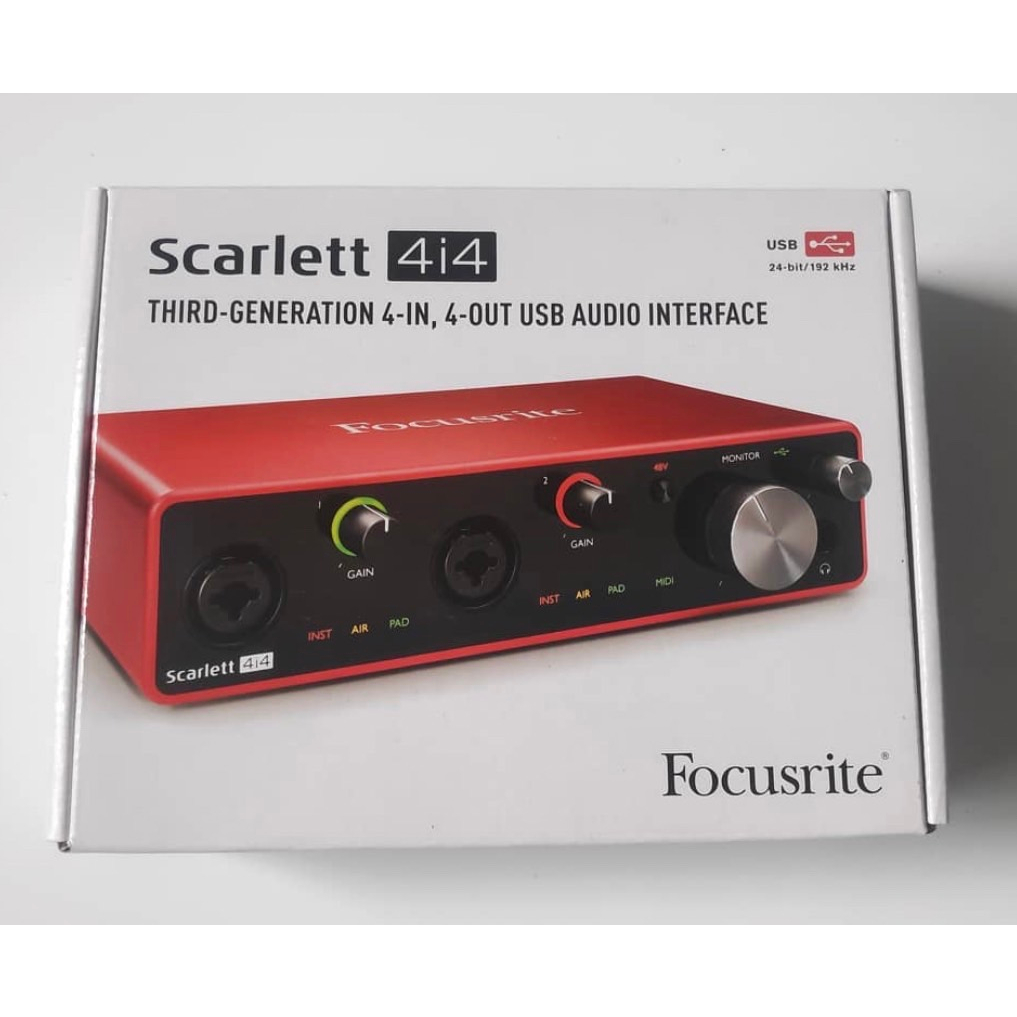 音樂聲活圈 | Focusrite Scarlett 4i4 4th Gen 錄音介面 最新款 第四代公司貨