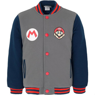 預購🚀空運🚀美國專櫃 Super Mario 任天堂 超級瑪利歐 兒童外套 棒球外套 外套 鋪棉外套 夾克