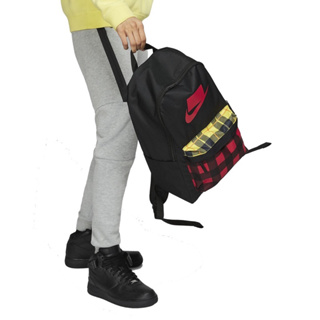 Nike 背包 Nike Heritage 2.0 後背包 雙肩背包 運動背包 筆電包 格紋 黑紅 BA5880-010