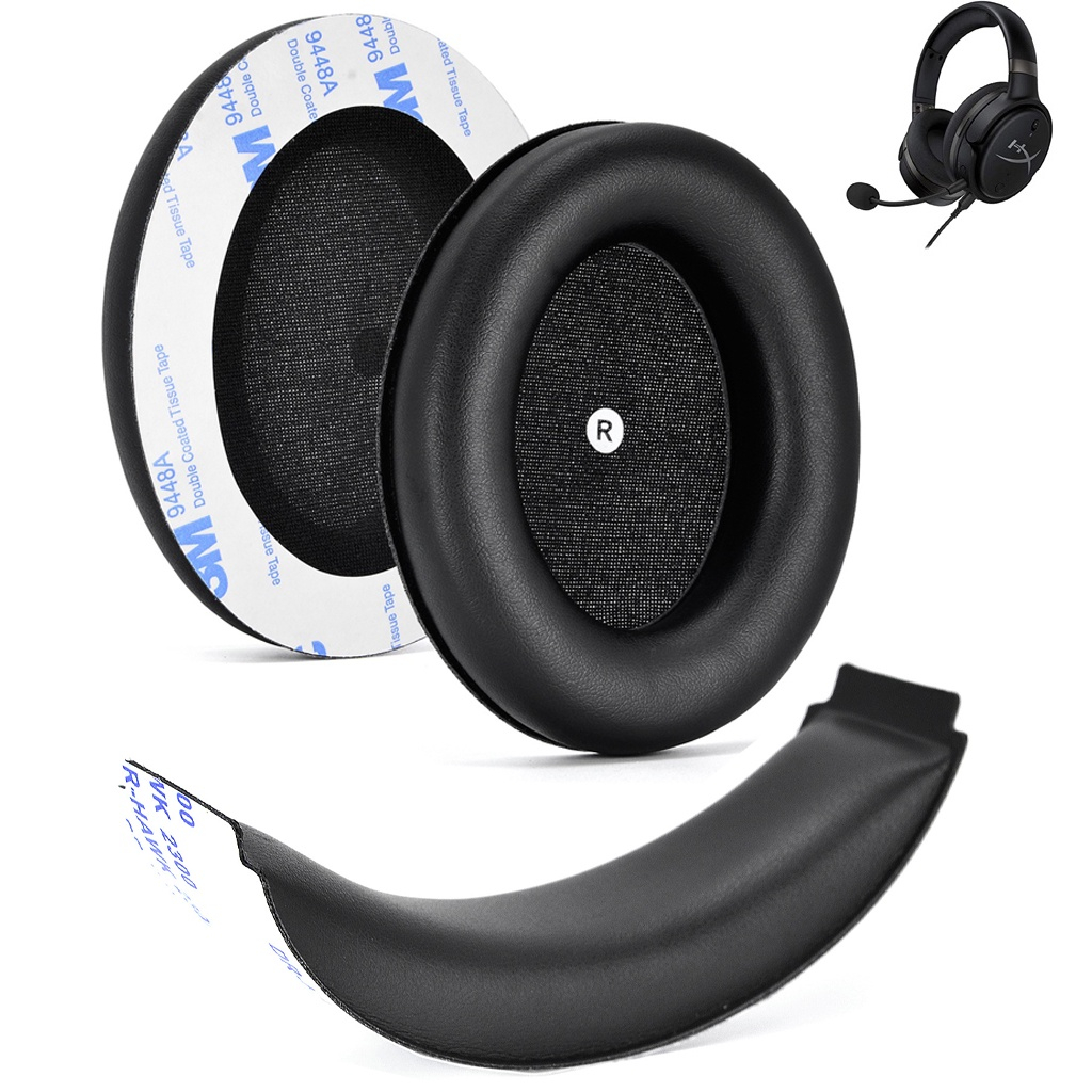 🎧耳機罩+頭梁墊套裝適用於HyperX Cloud Orbit S 7.1遊戲耳機 金士頓 夜鷹S替換耳罩 橫樑頭條
