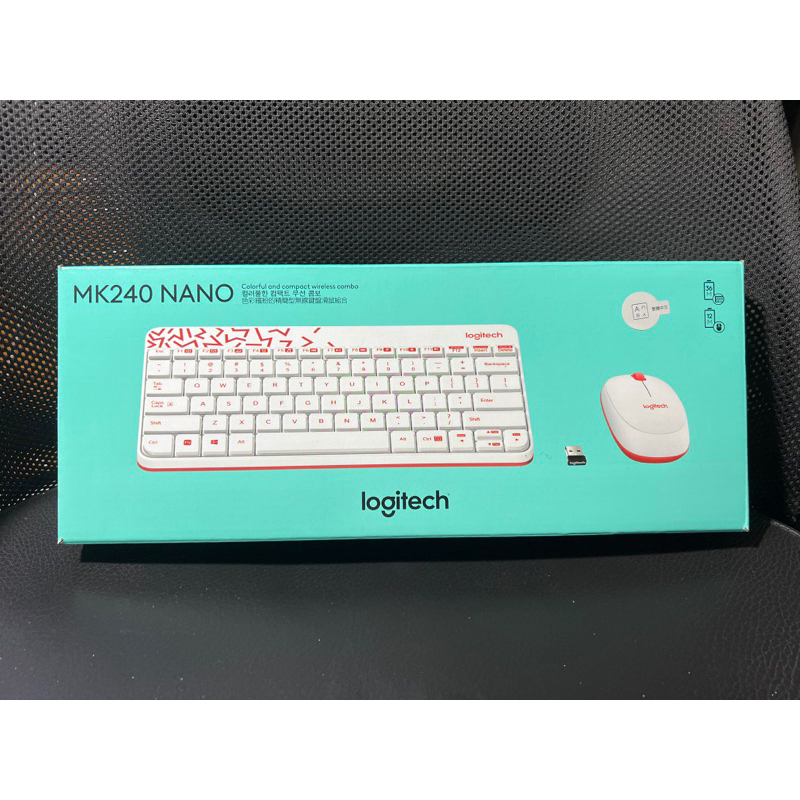 Logitech 羅技 MK240 NANO 無線鍵盤滑鼠組