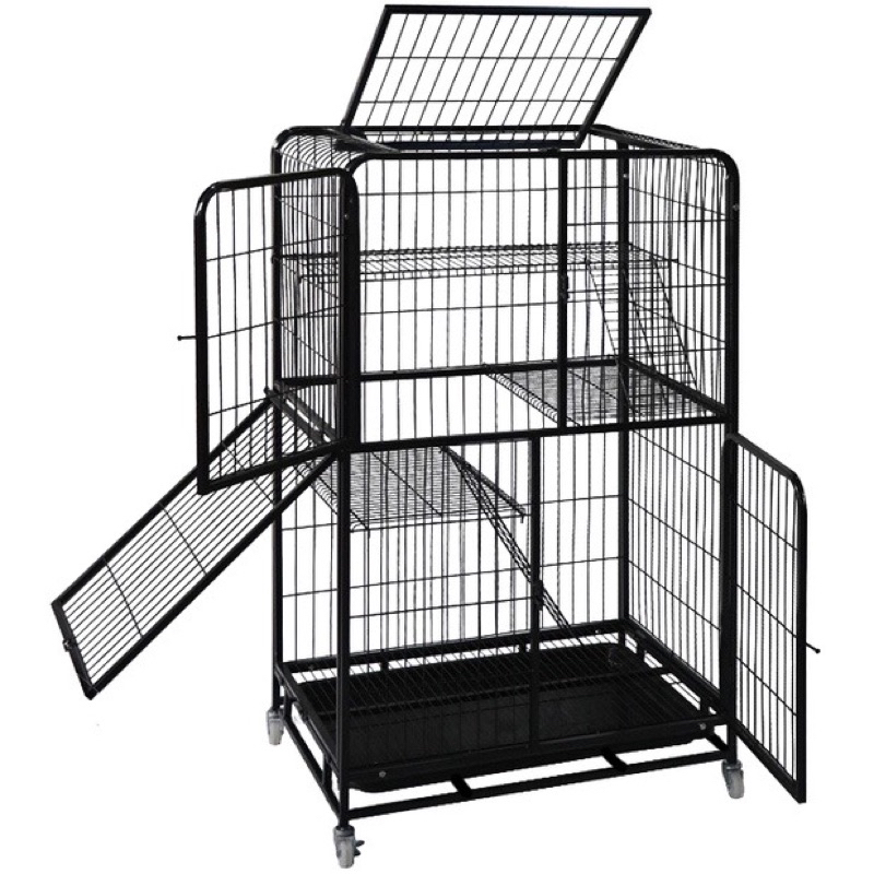 已出售 二手 鐵製猫籠 168CM 四層 方管豪華 閣樓貓籠 貓籠 大貓籠 天窗貓籠 寵物籠