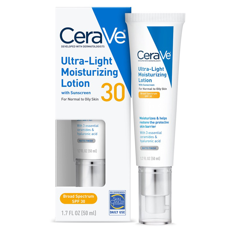 (現貨 )CeraVe 適樂膚Ultra-light 輕盈 保濕 防曬乳液 50ml