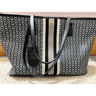 TORY BURCH GEMINI LINK CANVAS 塗層帆布托特包