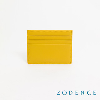 ZODENCE LIZ進口牛皮輕薄卡片夾 黃
