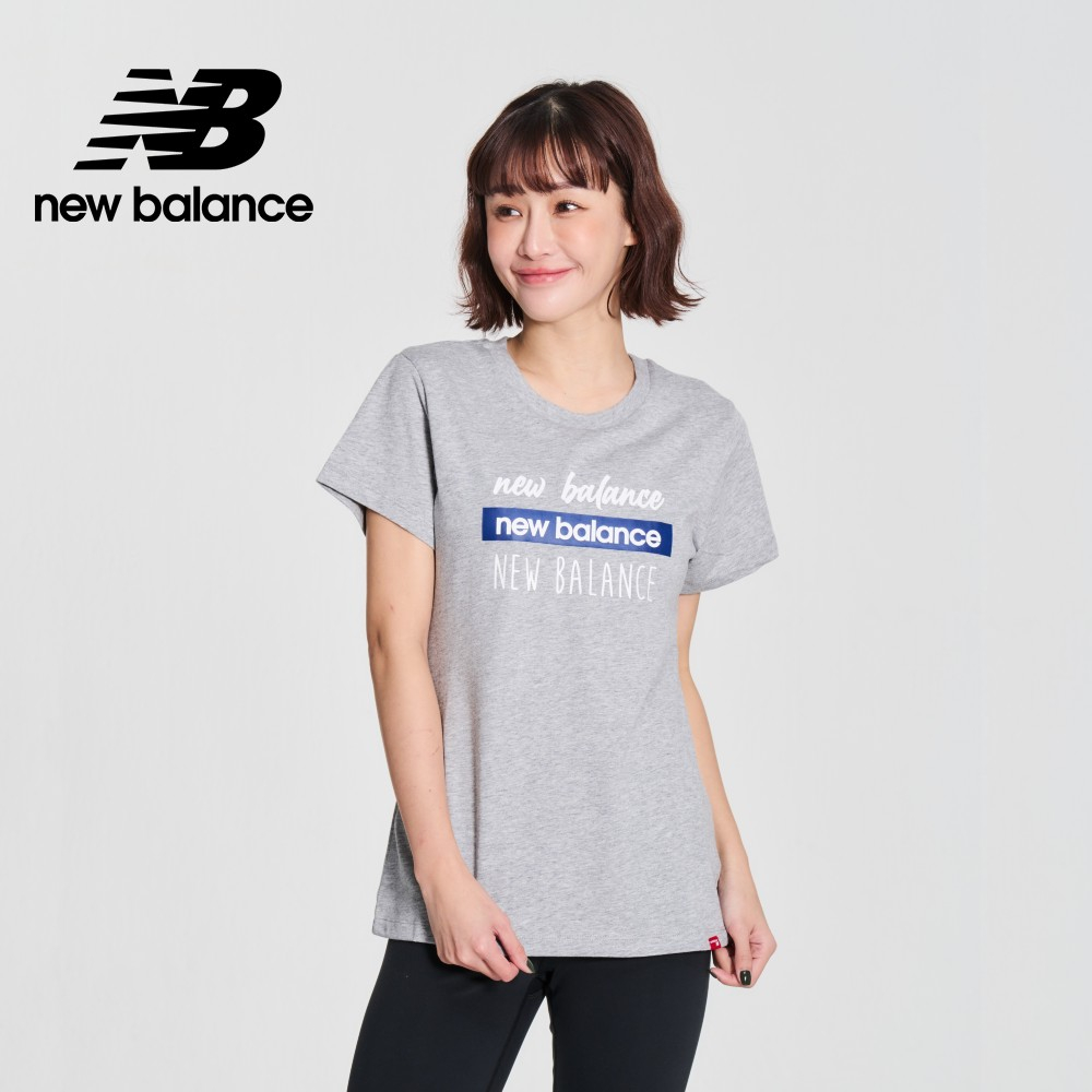 【New Balance】NB短袖上衣_女性_灰色_WT21802AG