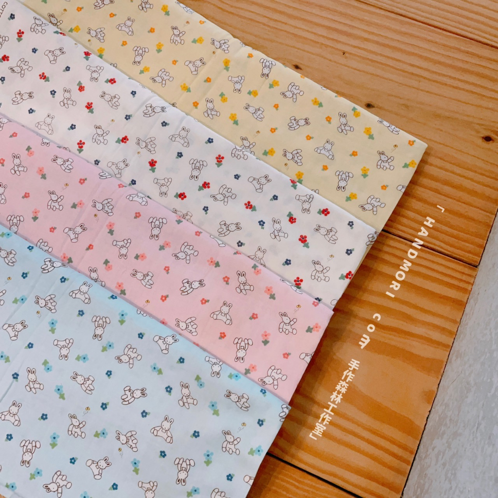 手作森林 日本製 二重紗 雙重紗 日本布料 進口布料 日本二重紗 兔子