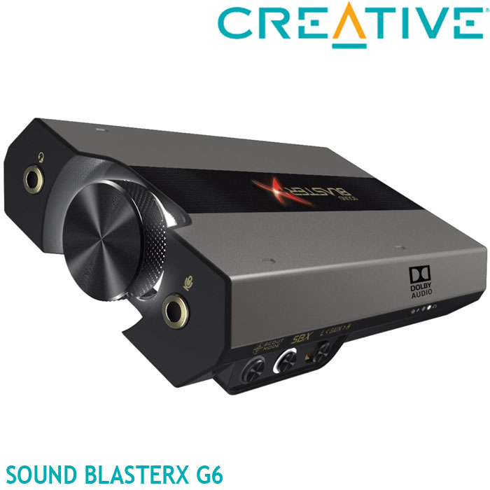 【MR3C】 含稅附發票 CREATIVE 創新未來 Sound BlasterX G6 USB 外接式 音效卡