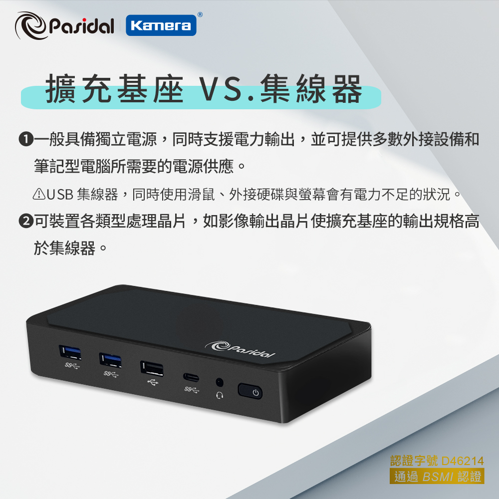 Pasidal USB-C 10G Gen2 Docking Station 第二代多功能擴充平台 集線器 100W