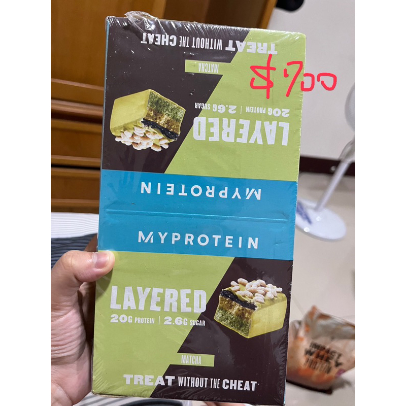 Myprotein 六層夾心高蛋白棒-抹茶味（12*60g）